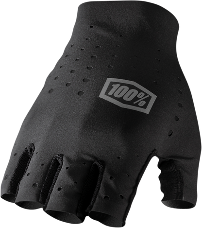 100% Sling Short Finger Gloves - Black - Medium 10021-00001