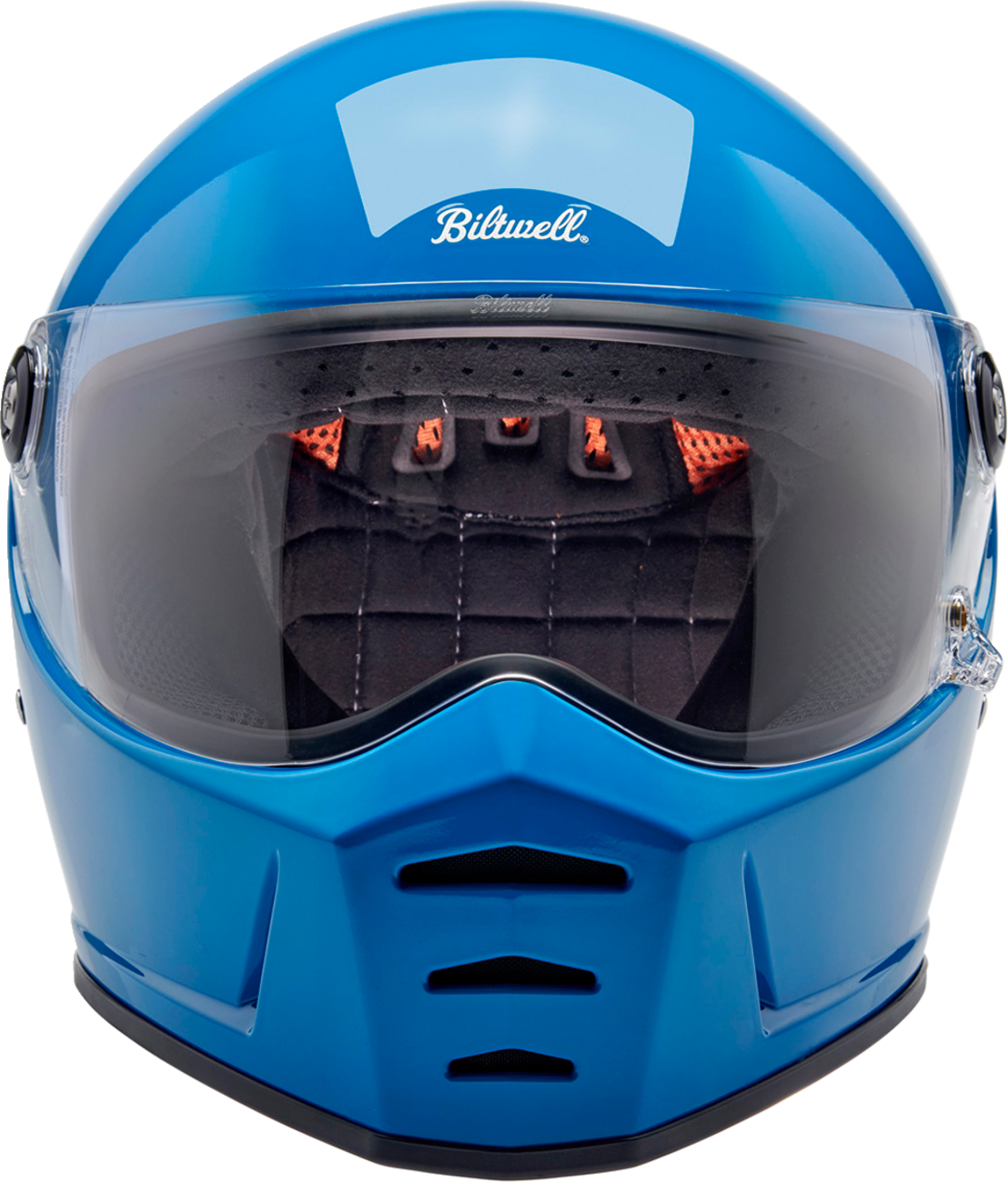 BILTWELL Lane Splitter Helmet - Gloss Tahoe Blue - Large 1004-129-504