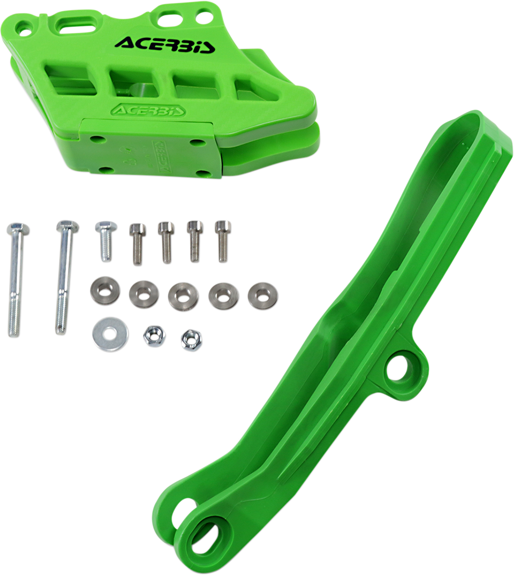 ACERBIS Chain Guide 2.0 and Slider Kit - Kawasaki - Green 2734950006