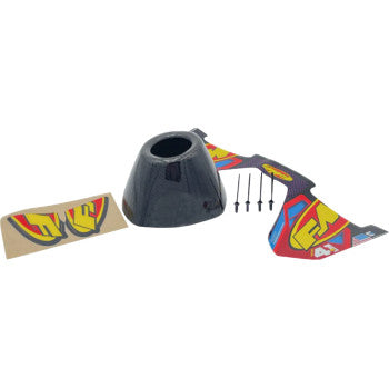FMF End Cap Replacement Kit - Carbon - RCT External - Black 40693