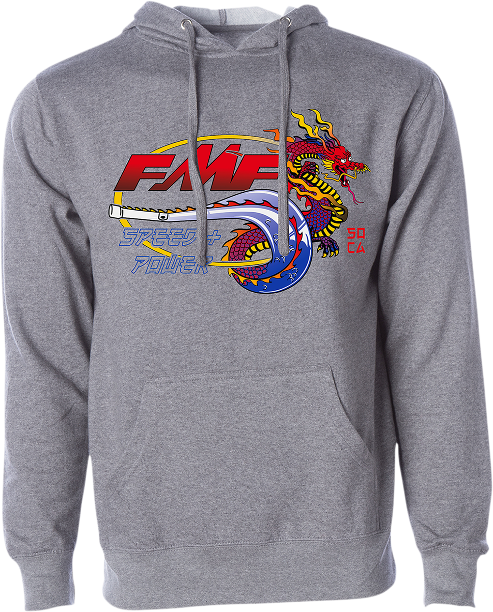 FMF Fire Starter Hoodie - Heather Gray - Large FA21121901HGLG 3050-5871