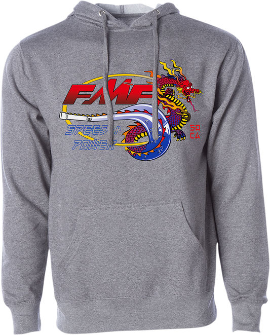 FMF Fire Starter Hoodie - Heather Gray - Medium FA21121901HGMD 3050-5870