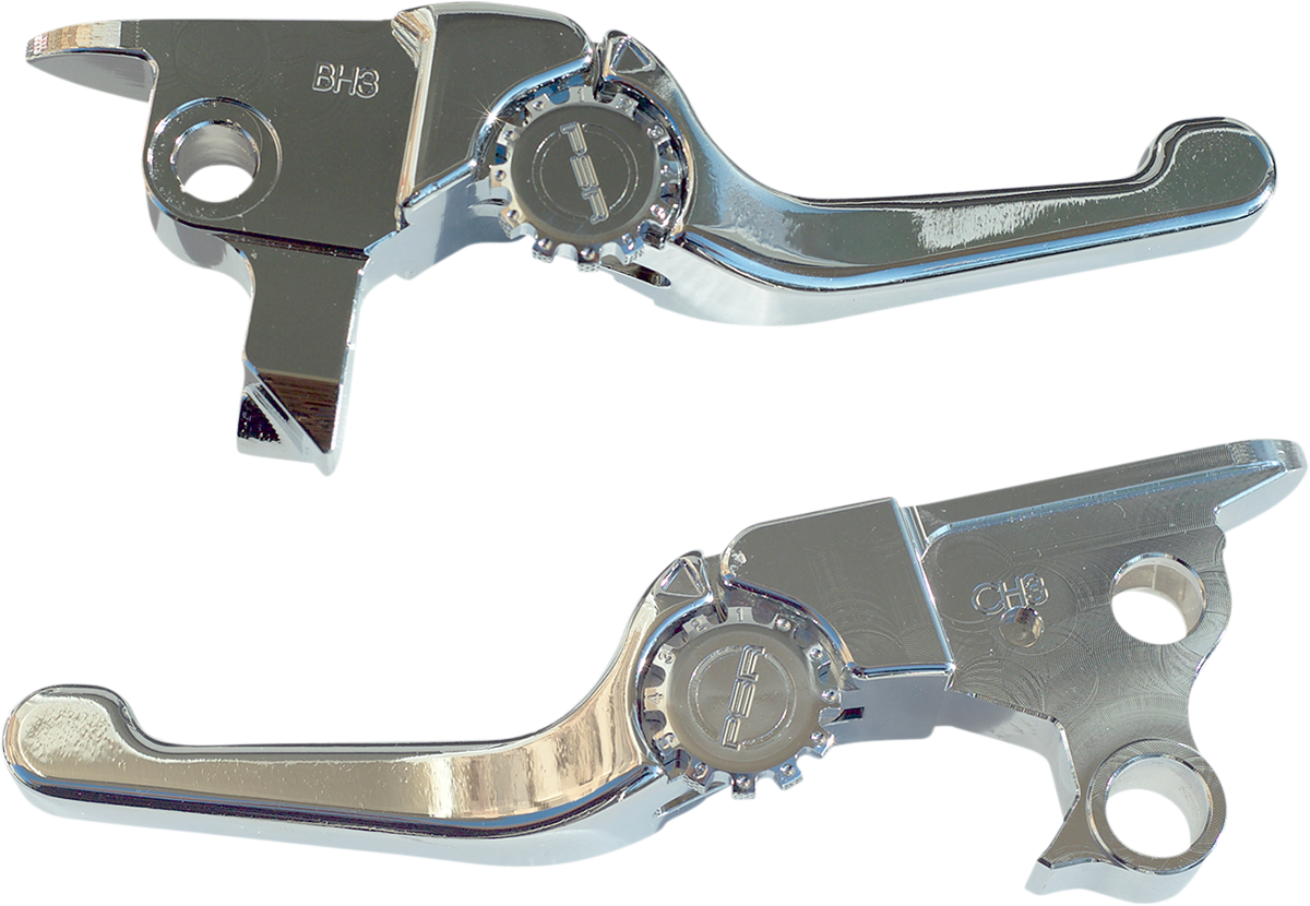 POWERSTANDS RACING Lever Set - Anthem - Shorty - Chrome 12-01652-20