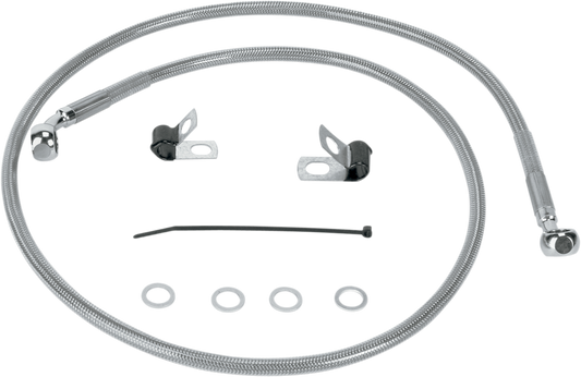 DRAG SPECIALTIES Brake Line - Front (Upper) - Stainless Steel 660310