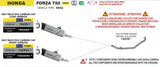 Arrow  Honda Forza 750 E5+ 2025 Indy Race Evo Aluminium Dark Exhaust - 73523aknc