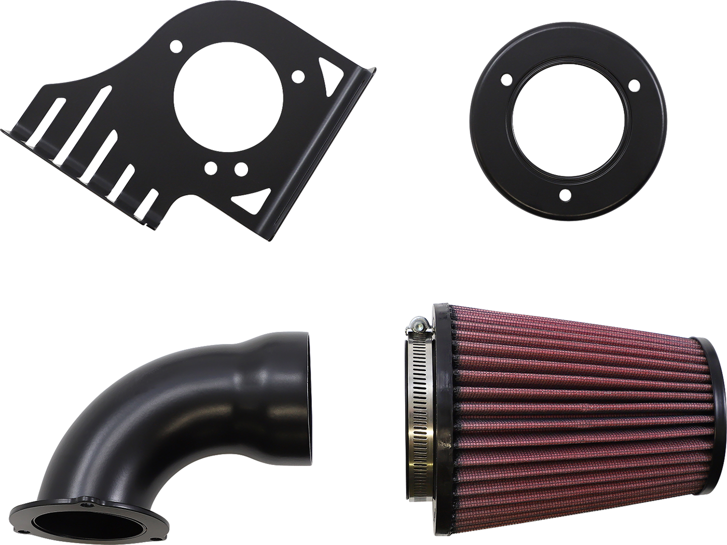 COBRA Cone Air Filter - Black/Black - Softail 606-0104-06B