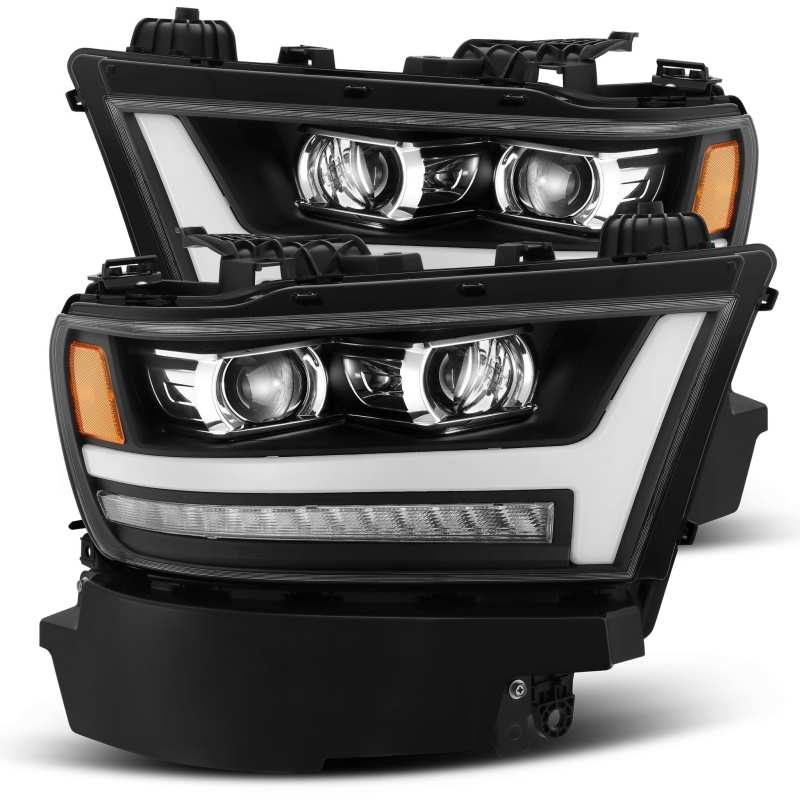 AlphaRex 19-20 Ram 1500HD PRO-Series Proj Headlight Plnk Style Blk w/Activ Light/Seq Signal/Plnk DRL 880515