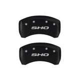 MGP 4 Caliper Covers Engraved Front & Rear SHO Red finish silver ch 10222SSHORD