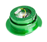 NRG Quick Release Kit Gen 2.5 - Green Body / Titanium Chrome Ring SRK-250GN