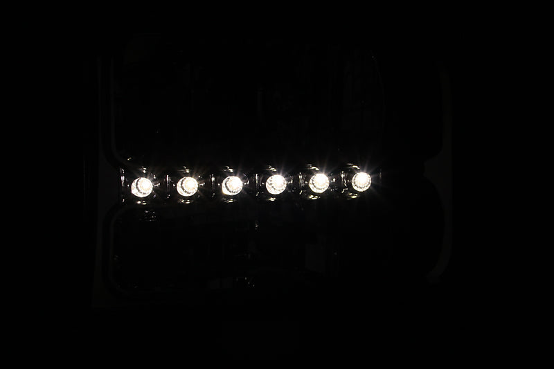 ANZO 2000-2004 Ford Excursion Crystal Headlights Chrome w/ LED 1pc 111088