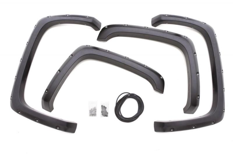 Lund 15-17 Chevy Silverado 2500 RX-Rivet Style Textured Elite Series Fender Flares - Black (4 Pc.) RX111T