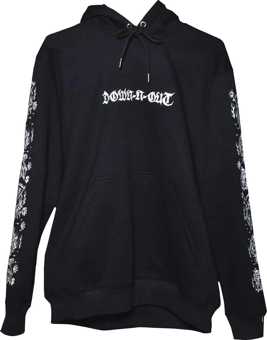 LETHAL THREAT Down-N-Out Cheating Death Hoodie - Black - Large DT10054L