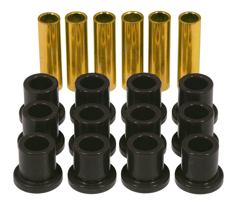 Prothane 57-72 Ford F100/F150 Rear Spring & Shackle Bushings - Black 6-1001-BL