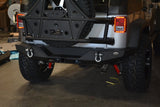 DV8 Offroad 07-18 Jeep Wrangler JK Rear Bumper Full Length RBSTTB-09