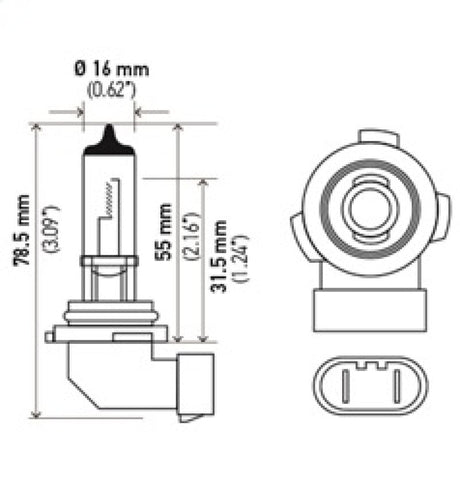 Hella H10 12V 65W Xen White Bulb (Pair) LAH71071012