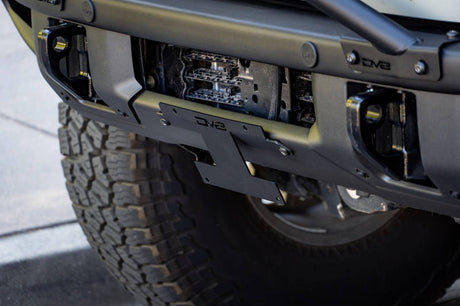 DV8 Offroad 21-22 Ford Bronco Factory Front Bumper Licence Relocation Bracket - Front LPBR-01
