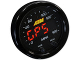 AEM X-Series 0-160 MPH Black Bezel w/ Black Face GPS Speedometer Gauge 30-0313