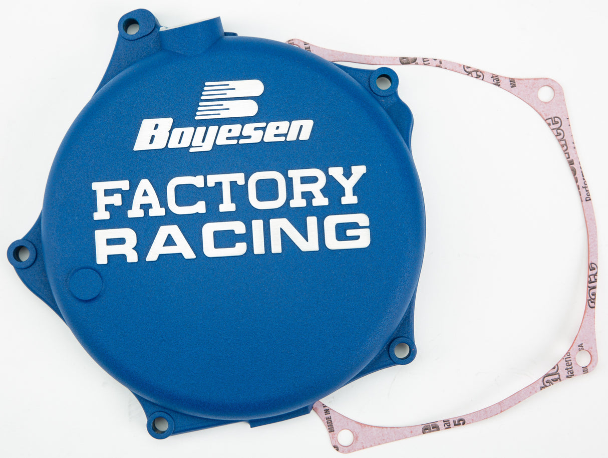 BOYESEN Factory Racing Clutch Cover Blue CC-17AL