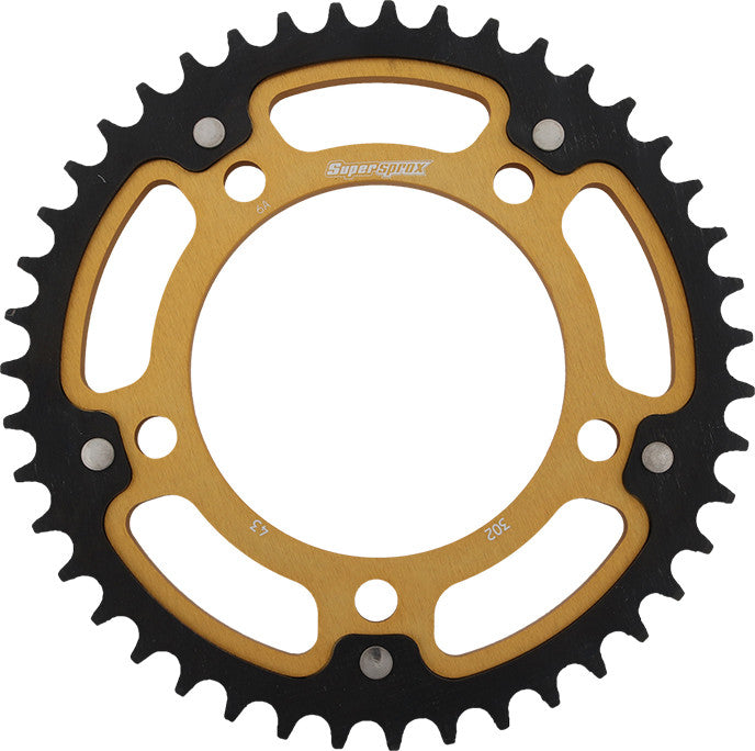 SUPERSPROX Rear Stealth Sprocket Alu/Stl 43t-530 Gld Hon RST-302-43-GLD