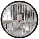 ANZO LED Headlights Universal 7in ROUND LED Universal Headlight Chrome (Pair) 881035