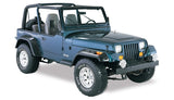 Bushwacker 87-95 Jeep Wrangler Cutout Style Flares 4pc Cutting Optional Not Renegade - Black 10909-07