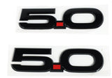 Ford Racing 15-17 Ford Mustang 5.0L Fender Emblem Black M-1447-M50AB