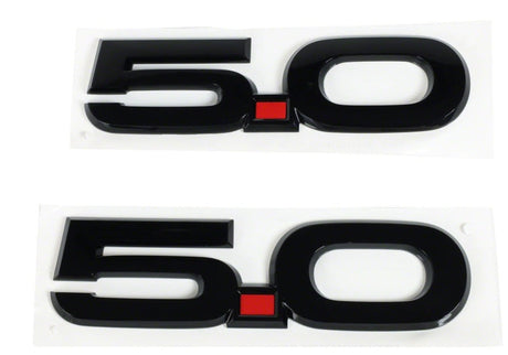 Ford Racing 15-17 Ford Mustang 5.0L Fender Emblem Black M-1447-M50AB
