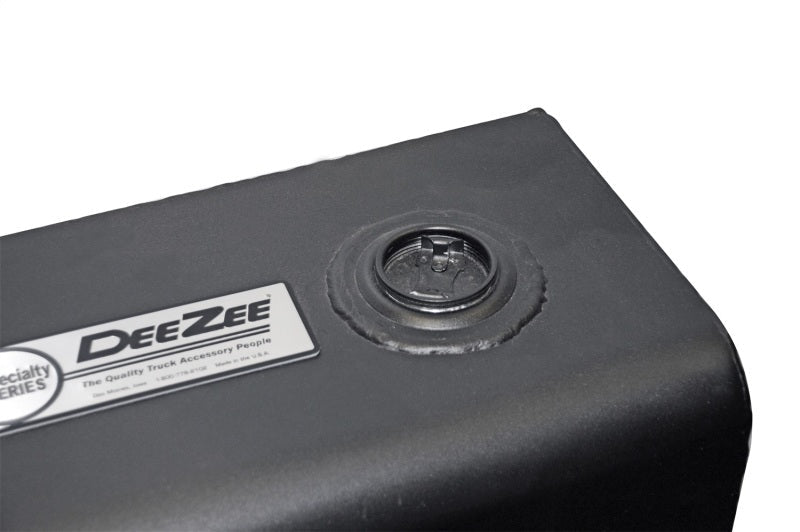 Deezee Universal Tanks - Auxiliary Short Rectangle Black Steel DZ 91753XSB