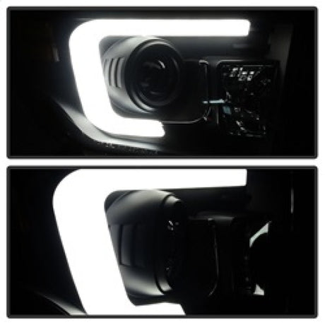 Spyder Toyota Tundra 2014-2016 Projector Headlights Light Bar DRL Black Smoke PRO-YD-TTU14-DRL-BSM 5080165