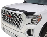 AVS 19-22 GMC Sierra 1500 Aeroskin Low Profile Hood Shield - Smoke 322167