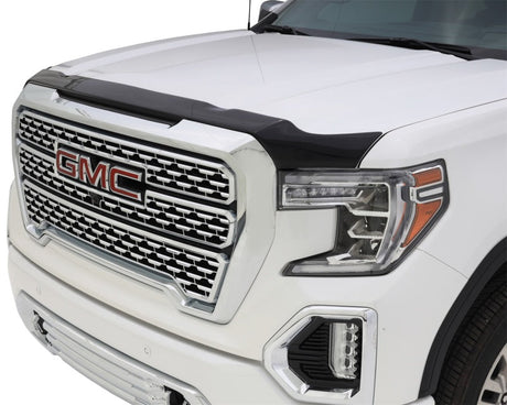 AVS 19-22 GMC Sierra 1500 Aeroskin Low Profile Hood Shield - Smoke 322167