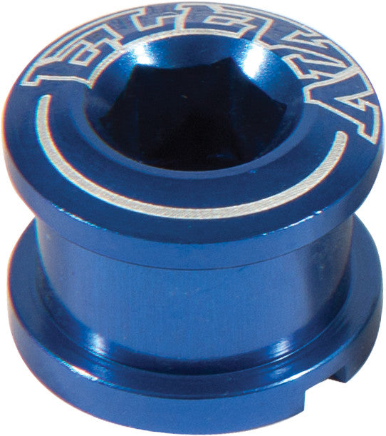 ELEVN Alloy Chain Ring Bolts 6.5mm Blue ELBO265BLBL