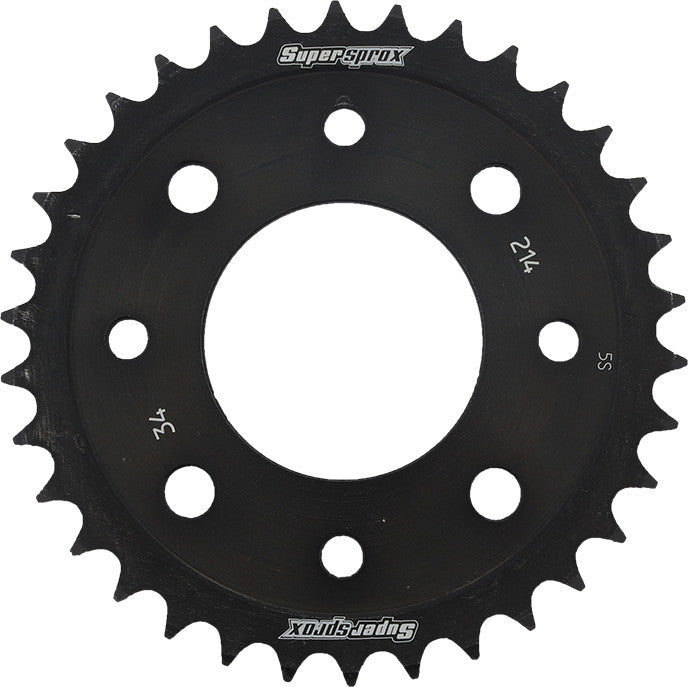 SUPERSPROX Rear Sprocket Steel 34t-420 Blk Hon RFE-214-34-BLK