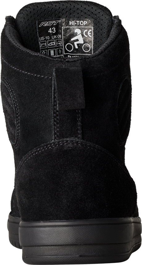 IN STOCK RST HITOP MOTO SNEAKER CE BOOT BLACK SUEDE SZ 8 - 556-3052041