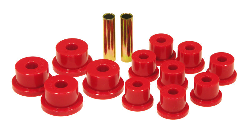 Prothane 85-88 Suzuki Samurai Spring & Shackle Bushings (OEM Shackles) - Red 17-1001