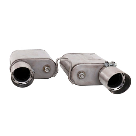 BBK Vari-Tune Axle Back Exhaust Kit 2 Adjustable Performance Mufflers 2-3/4 Pipe 4 in. Tips 41065