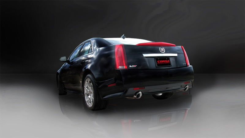 Corsa 09-13 Cadillac CTS Sedan V 6.2L V8 Polished Sport Axle-Back Exhaust 14941