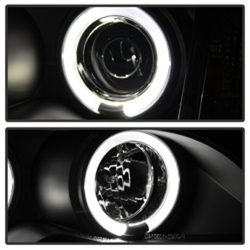 Spyder BMW E46 3-Series 02-05 4DR Projector Headlights 1PC LED Halo Blk PRO-YD-BMWE4602-4D-AM-BK 5042415
