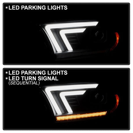 Spyder 11-13 Dodge Durango (HID Model Only) Projector Headlights - Black PRO-YD-DDU11HIDSI-BK 5088680
