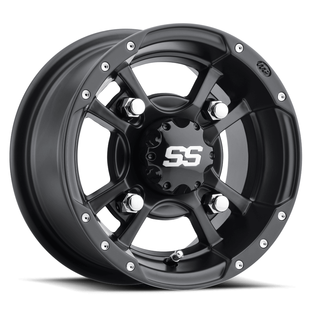 ITP SS Alloy SS112 Sport Wheel - Front - Black - 10x5 - 4/144 - 3+2 1028334536B