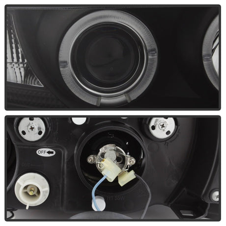 Spyder BMW Z3 96-02 Projector Headlights LED Halo Black High H1 Low H1 PRO-YD-BMWZ396-HL-BK 5009081