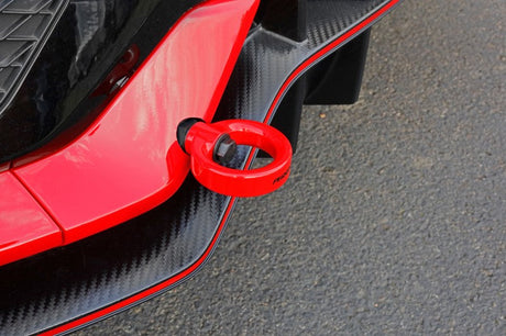 Perrin 10th Gen Civic SI/Type-R/Hatchback Tow Hook Kit (Rear) - Red PHP-BDY-251RD