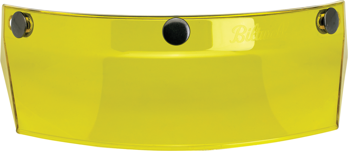 BILTWELL Moto 3-Snap Visor - Yellow 2002-103