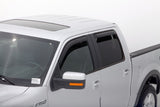 AVS 09-14 Ford F-150 Supercrew Ventvisor In-Channel Front & Rear Window Deflectors 4pc - Smoke 194155