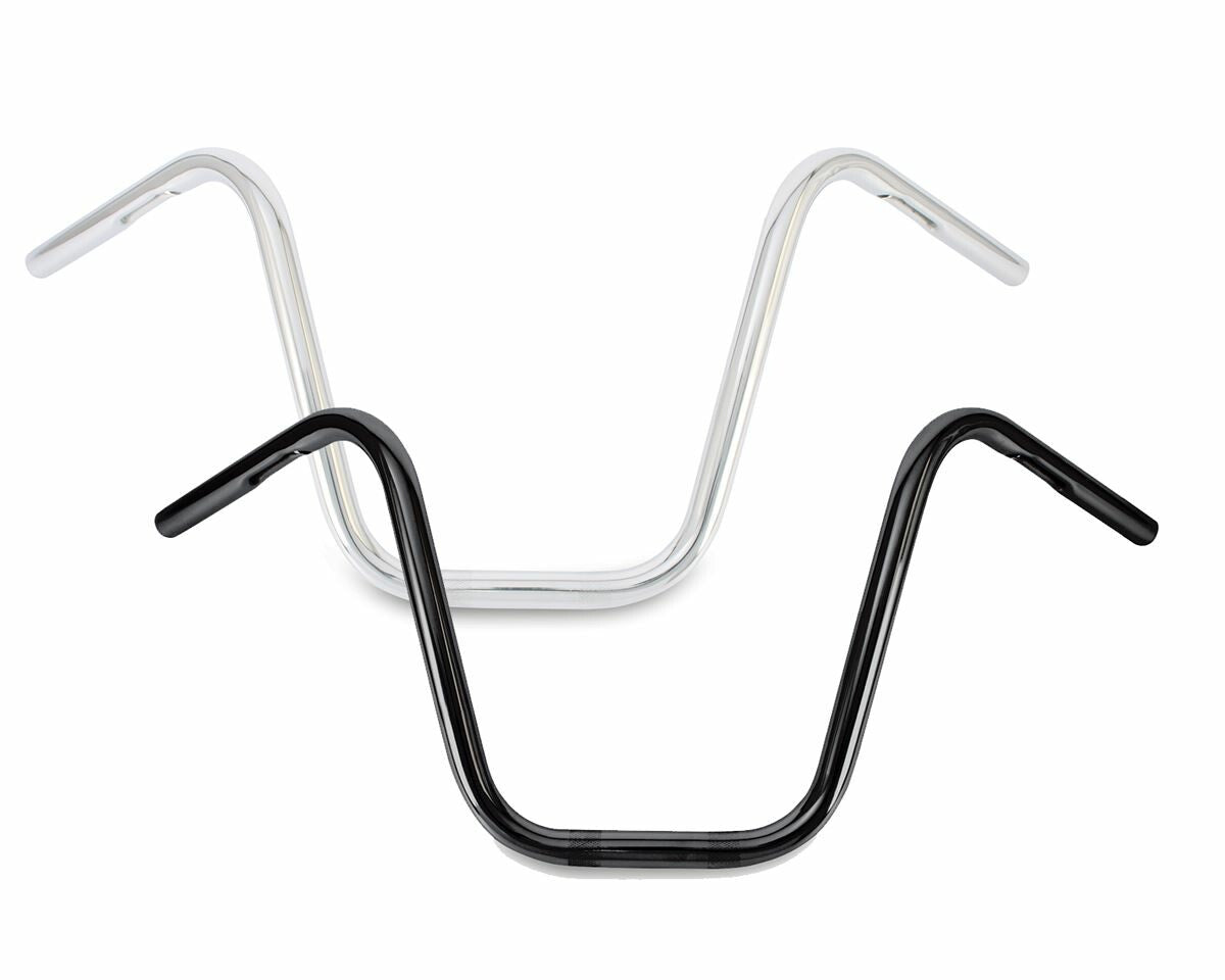 BURLY BRAND Narrow 12" Apehangers 1" Black B28-348