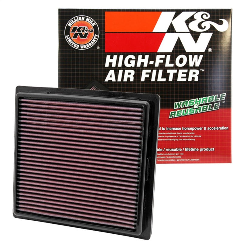 K&N 11 Jeep Grand Cherokee / 11 Dodge Durango Replacement Panel Air Filter 33-2457