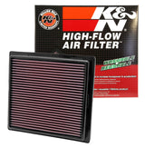 K&N 11 Jeep Grand Cherokee / 11 Dodge Durango Replacement Panel Air Filter 33-2457