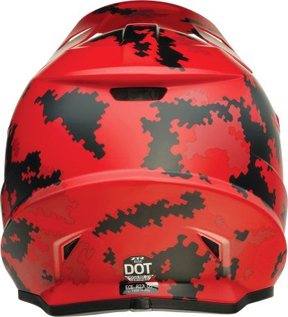 Z1R Rise Helmet - Digi Camo - Red - Small 0110-7281