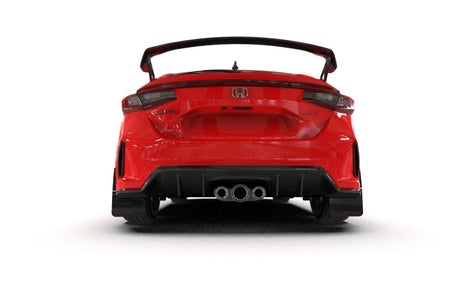 Rally Armor 2023+ Honda Civic Type R Black Mud Flap Grey Logo MF97-UR-BLK-GRY