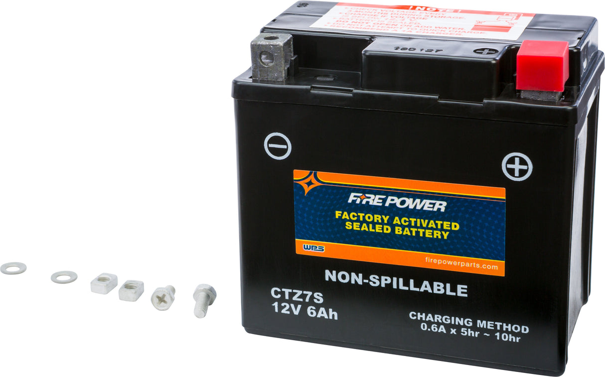 FIRE POWER Battery Ctz7s Sealed Factory Activated CTZ7S